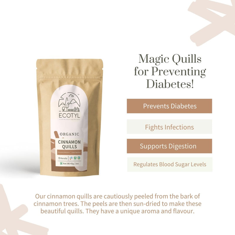 Organic Cinnamon Quills - 40 g | Verified Sustainable by Brown Living™