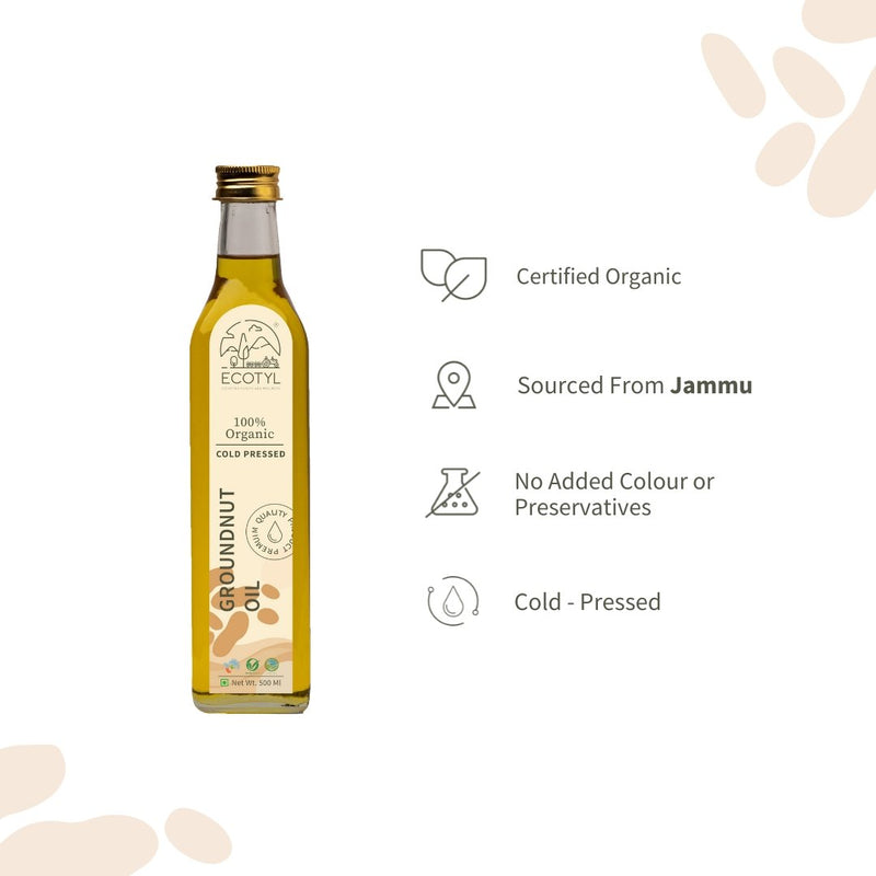 Buy Organic Cold-Pressed Groundnut Oil | Shop Verified Sustainable Products on Brown Living