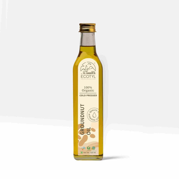 Buy Organic Cold-Pressed Groundnut Oil- 500 ml | Shop Verified Sustainable Cooking Oils on Brown Living™