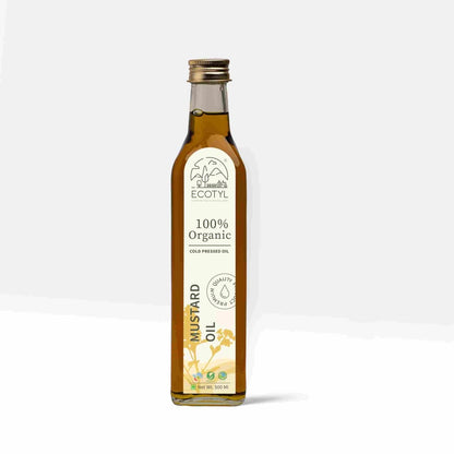 Organic Cold - Pressed Mustard Oil - 500 ml | Verified Sustainable by Brown Living™