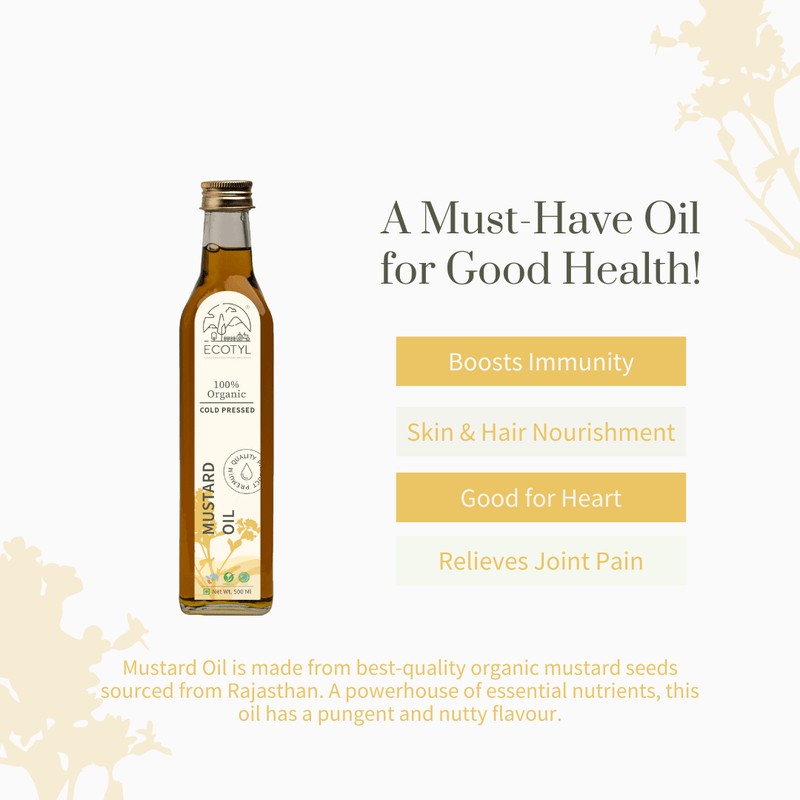 Buy Organic Cold-Pressed Mustard Oil | Shop Verified Sustainable Products on Brown Living