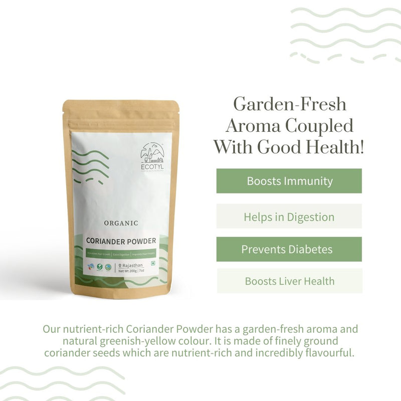 Buy Organic Coriander Powder - Set of 2 (200 g Each) | Shop Verified Sustainable Seasonings & Spices on Brown Living™