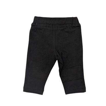 Organic Cotton Baby Girl Leggings - Black | Verified Sustainable by Brown Living™