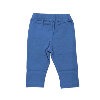 Organic Cotton Baby Girl Leggings - Blue | Verified Sustainable by Brown Living™