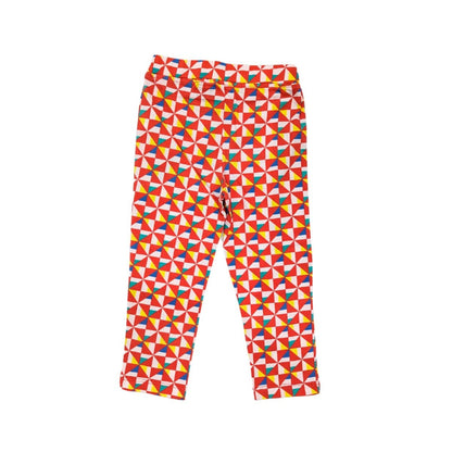 Organic Cotton Baby Girl Leggings - Pinwheel | Verified Sustainable by Brown Living™