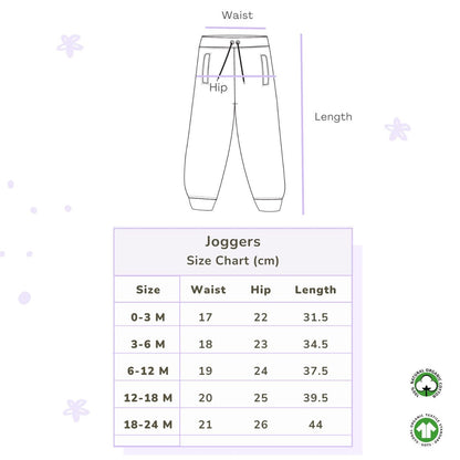 Organic Cotton Baby Joggers - Black | Verified Sustainable by Brown Living™