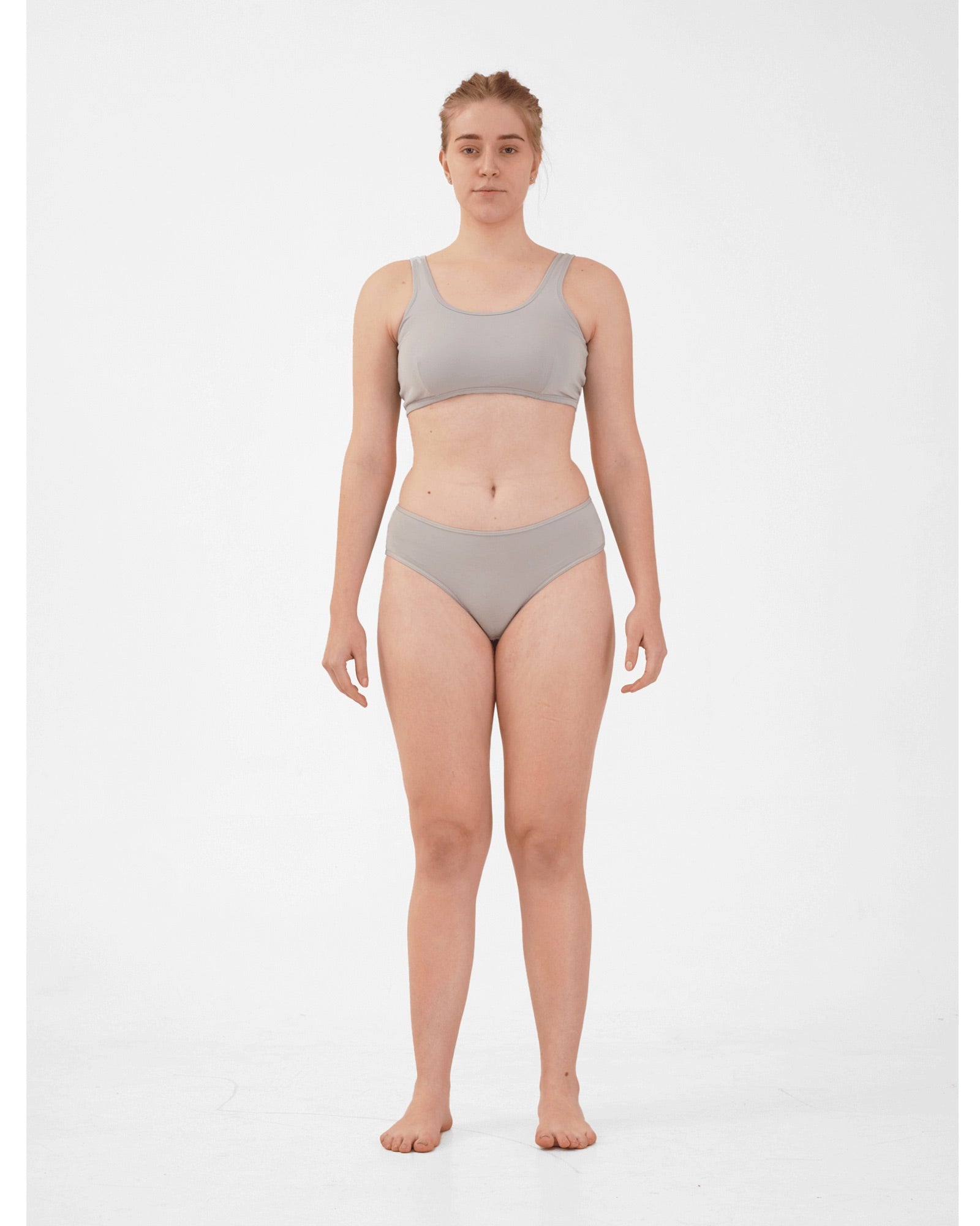 Organic Cotton Bra - Ice Grey | Verified Sustainable by Brown Living™