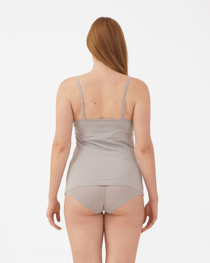 Organic Cotton Camisole - (Pack of 3) - Peach, Blue & Grey | Verified Sustainable by Brown Living™