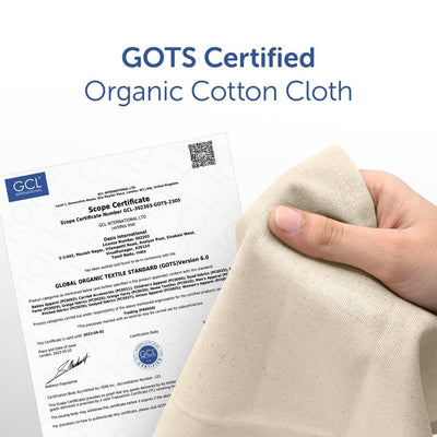 Organic Cotton Chapati / Roti Wrap Cloth - Set of 6 – Kitchen Linens on Brown Living™. SKU: 2HK - OrCW. Img 3.