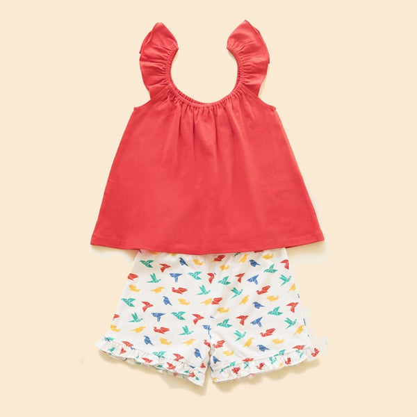 Buy Organic Cotton Co-Ord set- Gummy Birds | Shop Verified Sustainable Products on Brown Living