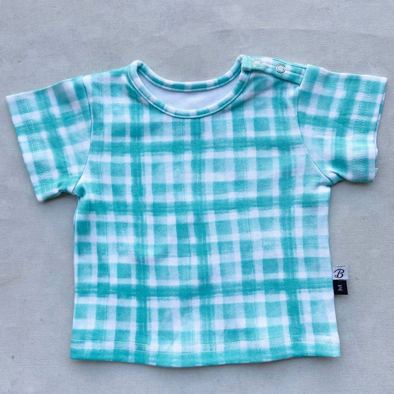 Buy Organic Cotton CuTee - Mint Squares | Shop Verified Sustainable Products on Brown Living