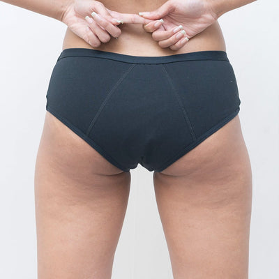 Organic Cotton Discharge Underwear - Hipster – Womens Underwear on Brown Living™. SKU: DISHIPXS. Img 2.