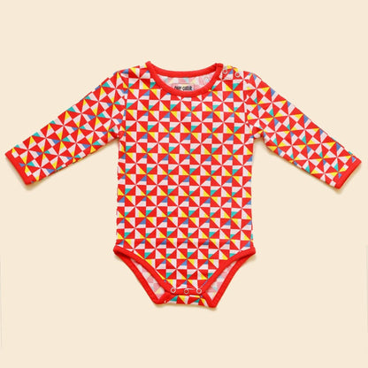 Organic Cotton Full Sleeve Bodysuit - Free Float | Verified Sustainable by Brown Living™