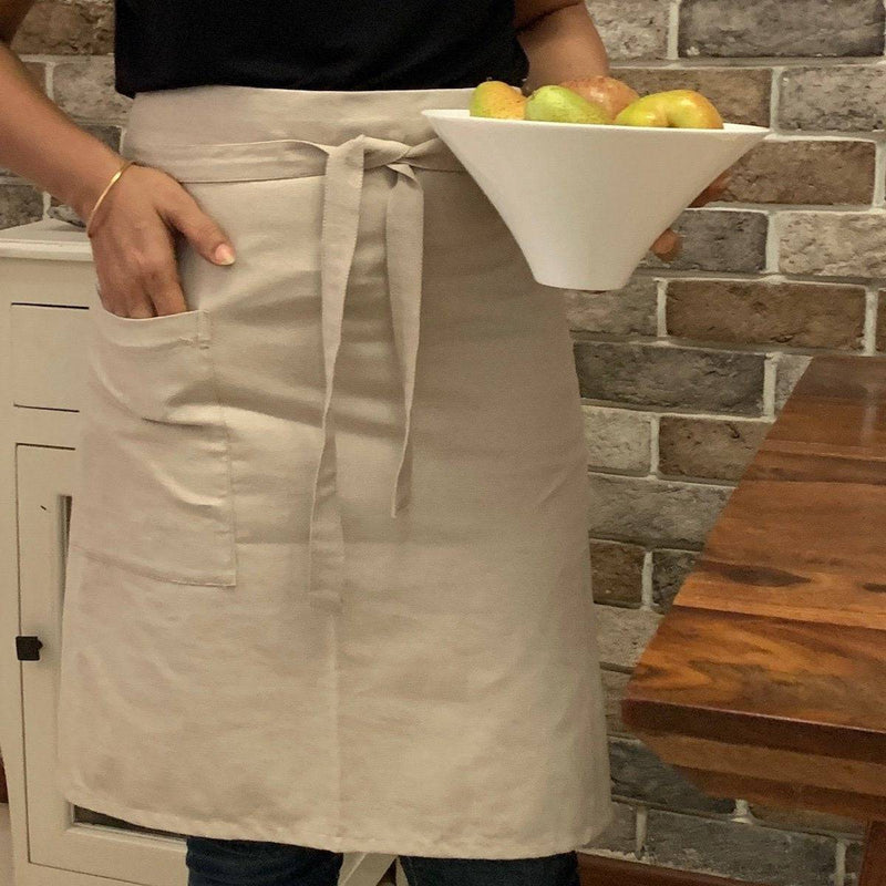Buy Organic Cotton Half Apron | Shop Verified Sustainable Products on Brown Living