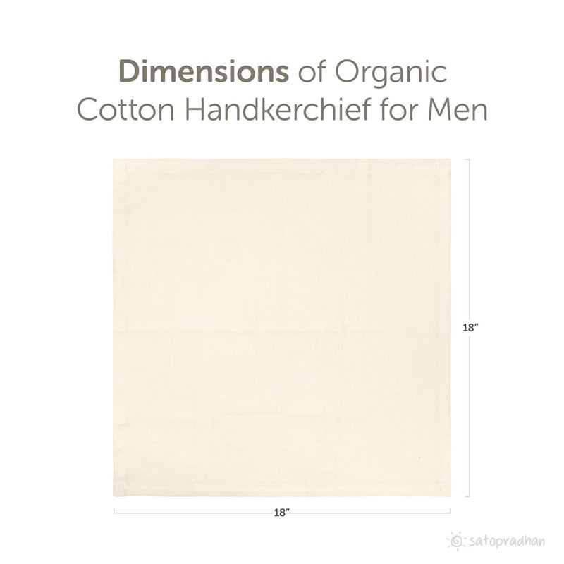 Buy Organic Cotton Handkerchief for Men - Pack of 6 - 18”x18” | Shop Verified Sustainable Products on Brown Living