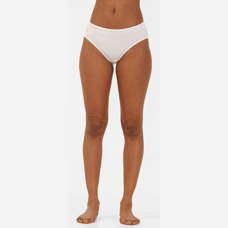 Organic Cotton Hipsters- White (Pack of 3) | Verified Sustainable Womens Underwear on Brown Living™
