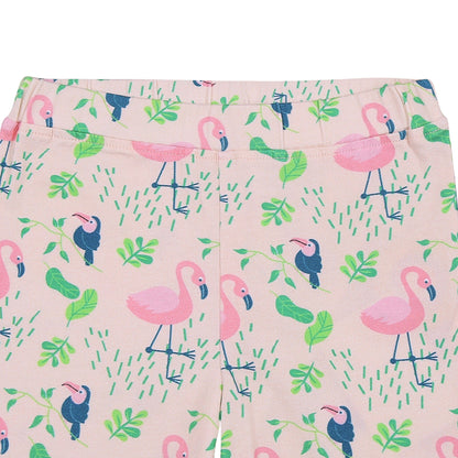 Organic Cotton Leggings - Flamingo Forrest | Verified Sustainable by Brown Living™