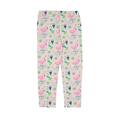 Organic Cotton Leggings - Flamingo Forrest | Verified Sustainable by Brown Living™