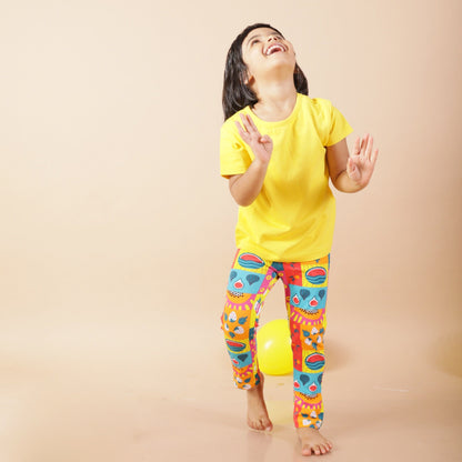 Organic Cotton Leggings - Mixed Fruit | Verified Sustainable by Brown Living™