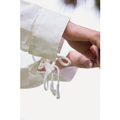 Organic Cotton Linen White Shirt | Verified Sustainable by Brown Living™