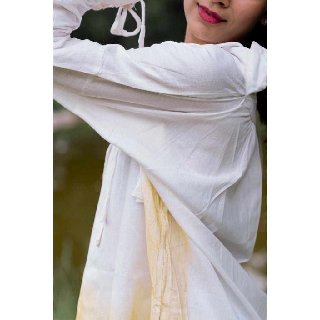 Organic Cotton Linen White Shirt | Verified Sustainable by Brown Living™