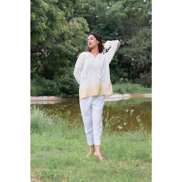 Buy Organic Cotton Linen White Shirt | Shop Verified Sustainable Products on Brown Living