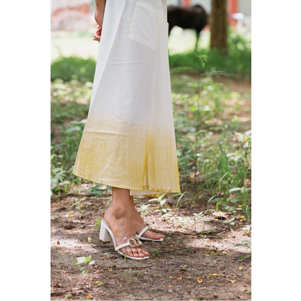 Organic Cotton Linen White Skirt - Top | Verified Sustainable by Brown Living™