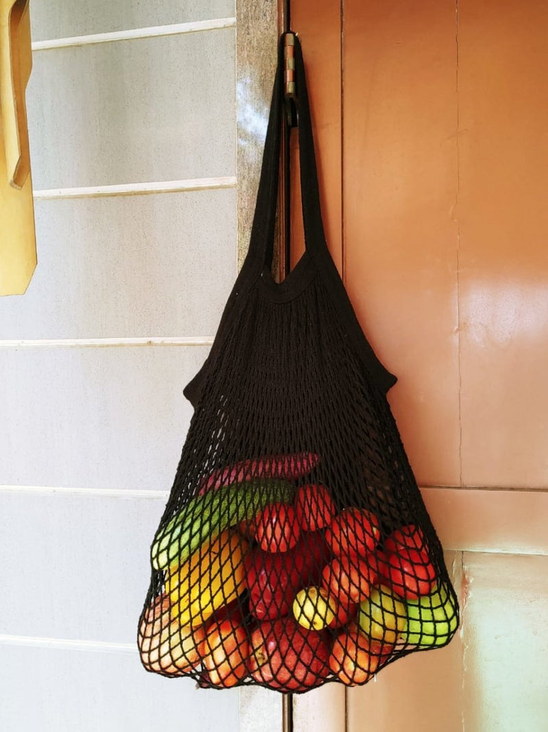 Upcycled Ultra Durable Mesh Bag for Running, Market, Beach or Travel