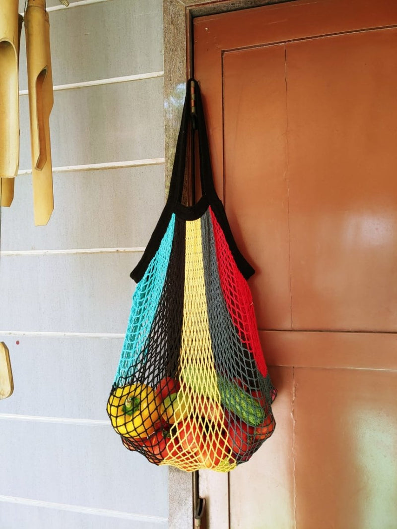 Buy Organic Cotton Mesh Bag | Shop Verified Sustainable Foldable Bag on Brown Living™