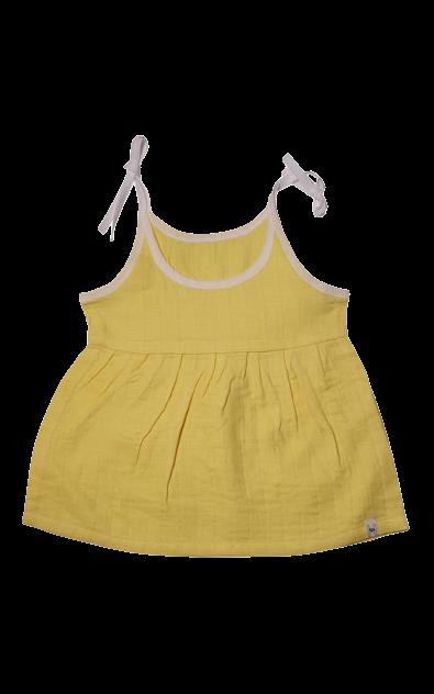 Buy Organic Cotton Muslin Frock | Natural Herbal Dyed pack of 2 | Shop Verified Sustainable Kids Frocks & Dresses on Brown Living™