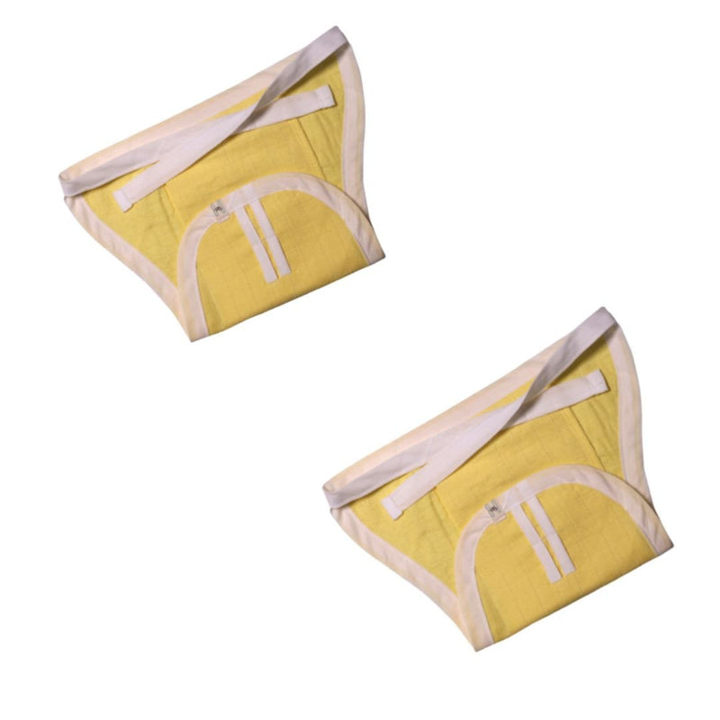 Buy Organic Cotton Muslin Nappy | Herbal Dyed(Pack of 2) | Shop Verified Sustainable Products on Brown Living