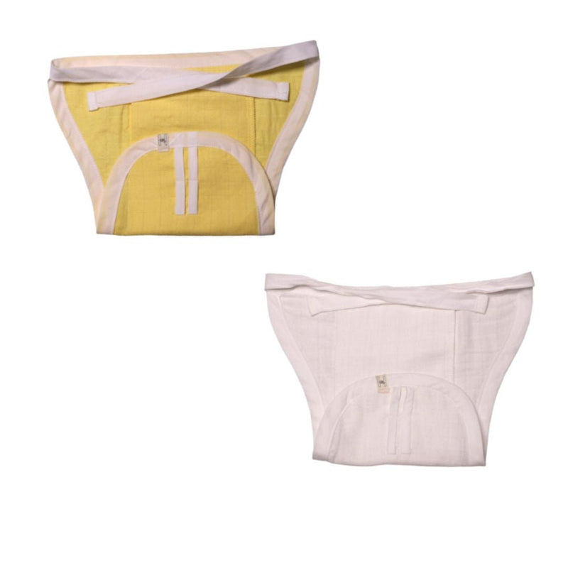Buy Organic Cotton Muslin Nappy Natural Herbal Dyed Pack of 2 | Shop Verified Sustainable Products on Brown Living