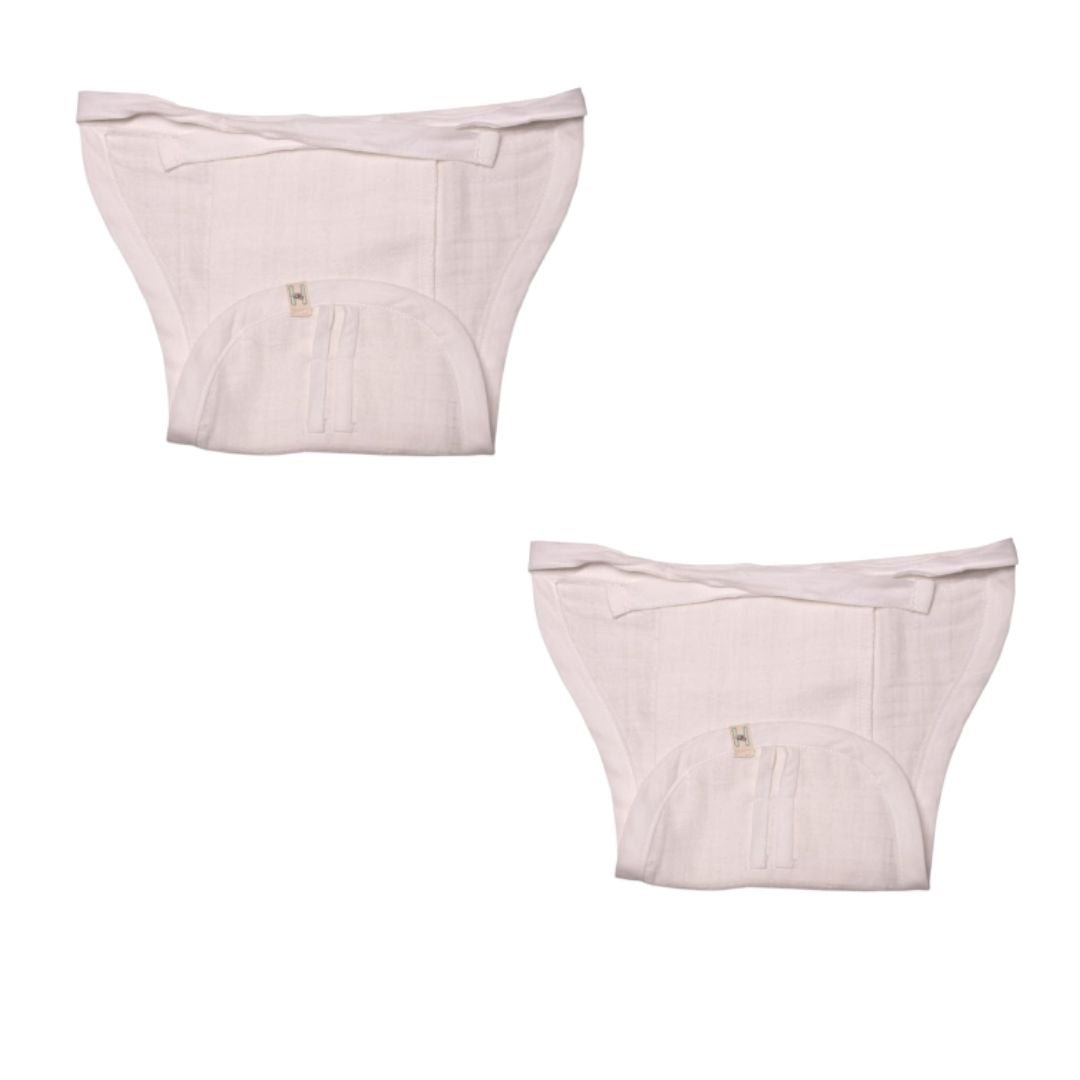 Organic Cotton Muslin Nappy | Natural Herbal Dyes pack of 2 | Verified Sustainable by Brown Living™