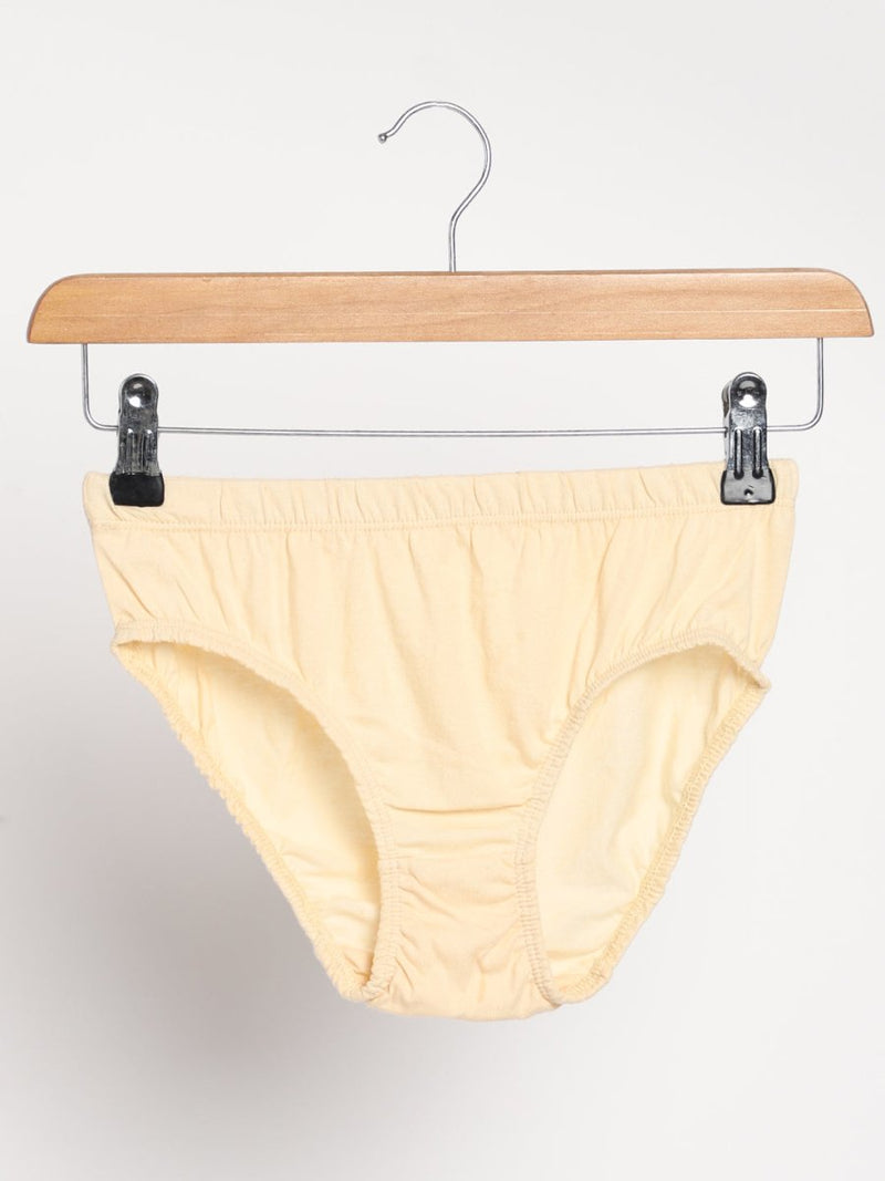 Rust Cream and Turmeric Yellow Combo Underwear - Organic Cotton & Naturally  Dyed - Pack of 2