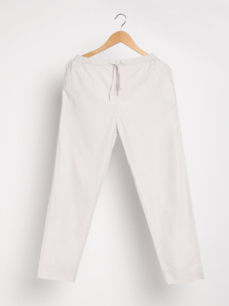 Buy Organic Cotton & Natural Dyed Womens Ash Grey Color Slim Fit Pants | Shop Verified Sustainable Products on Brown Living