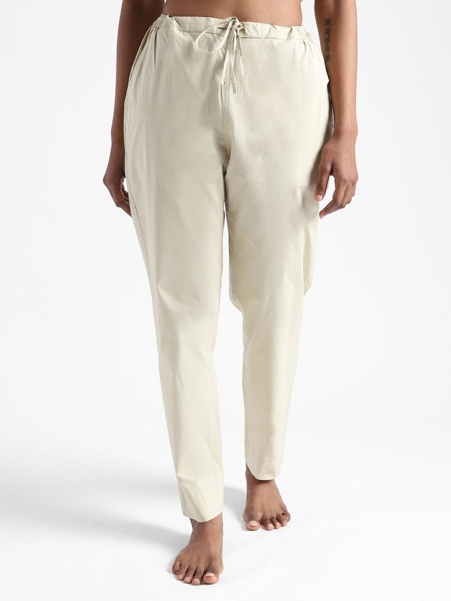 Henna Green Slim Fit Pants - Organic Cotton & Natural Dyed | Verified Sustainable by Brown Living™