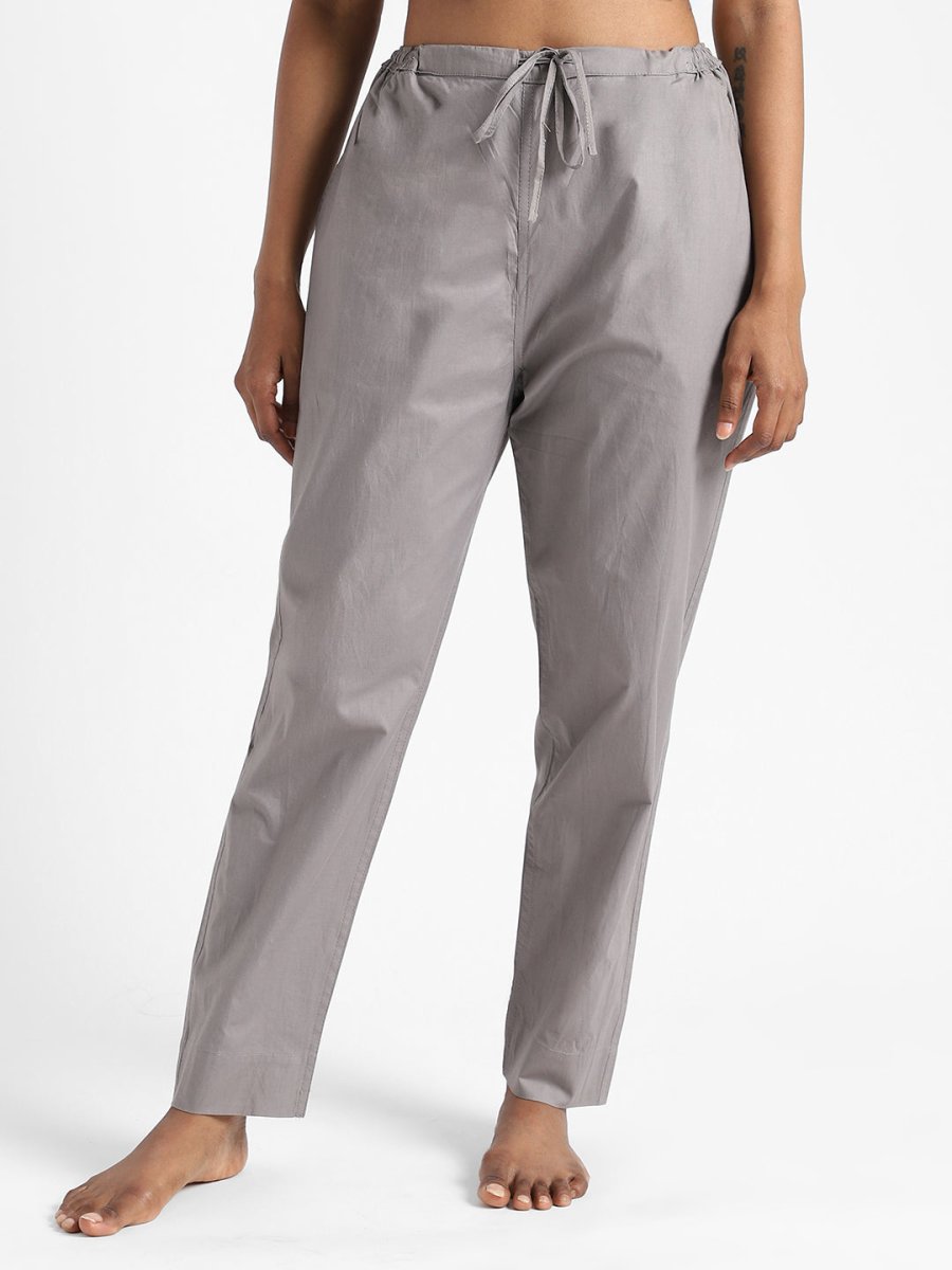 Iron Grey Slim Fit Pants - Organic Cotton & Natural Dyed | Verified Sustainable by Brown Living™
