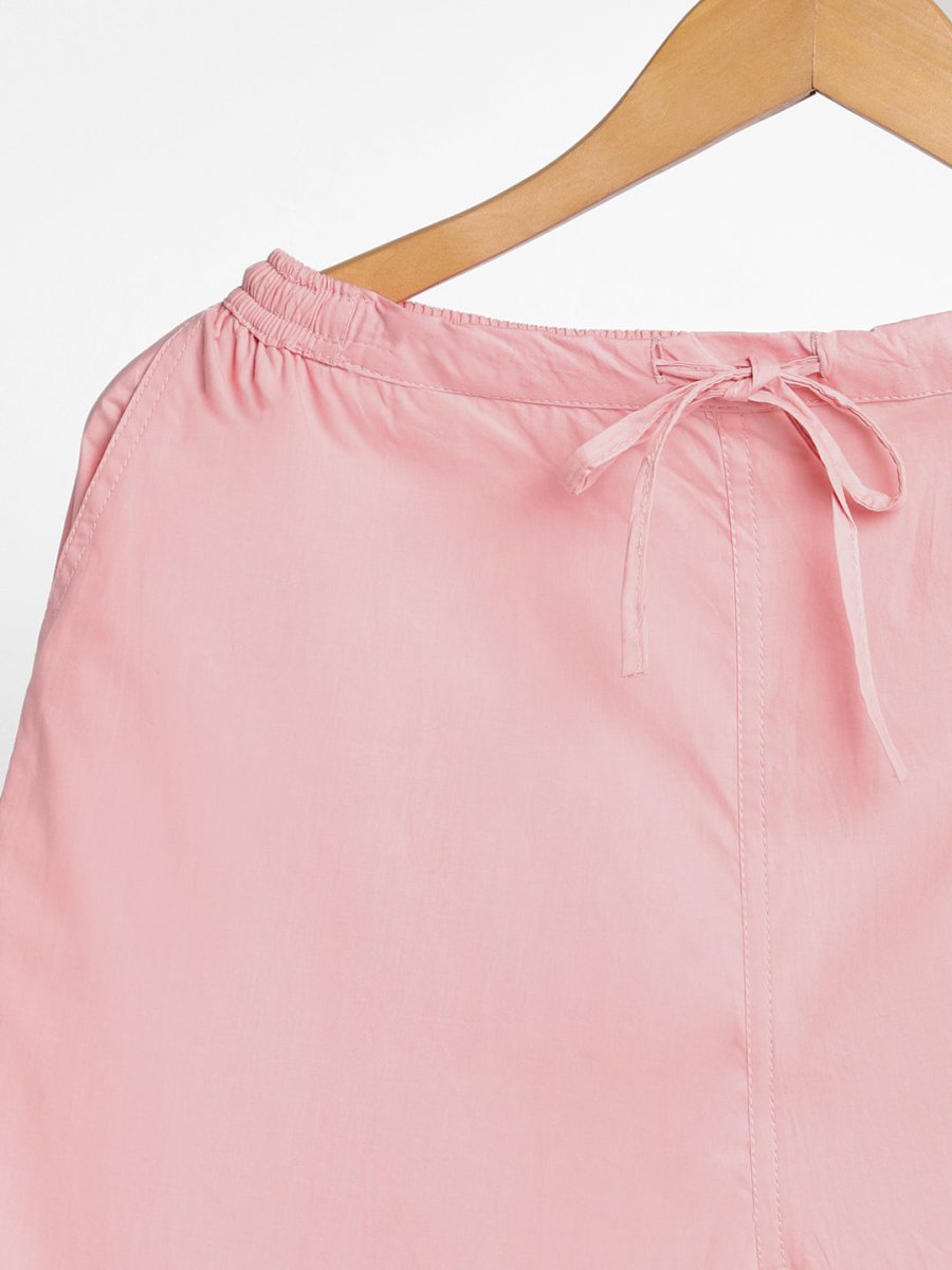 Rose Pink Slim Fit Pants - Organic Cotton & Natural Dyed | Verified Sustainable by Brown Living™