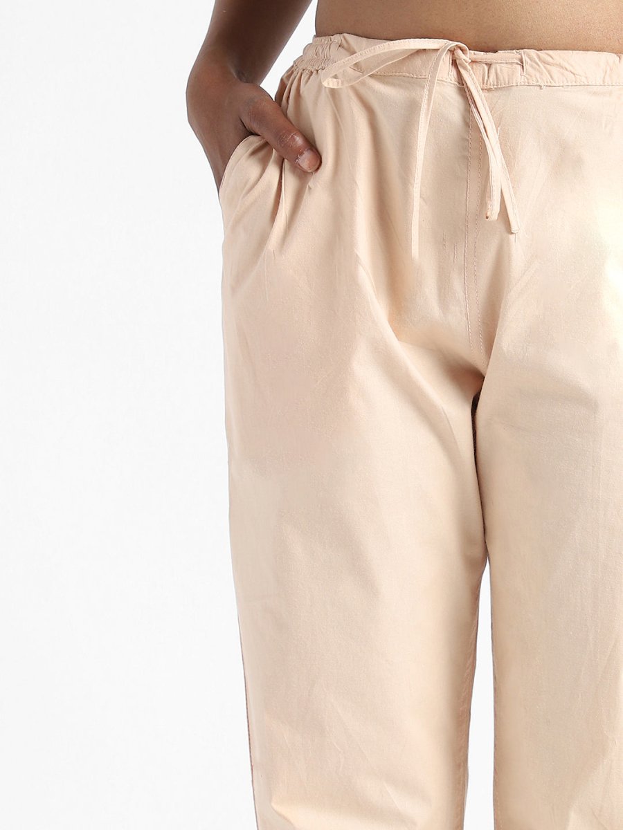 Sandal Wood Slim Fit Pants - Organic Cotton & Natural Dyed | Verified Sustainable by Brown Living™