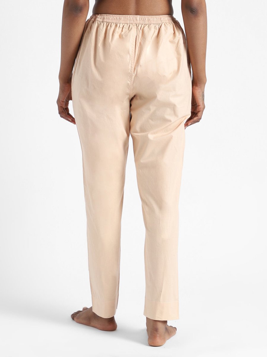 Sandal Wood Slim Fit Pants - Organic Cotton & Natural Dyed | Verified Sustainable by Brown Living™