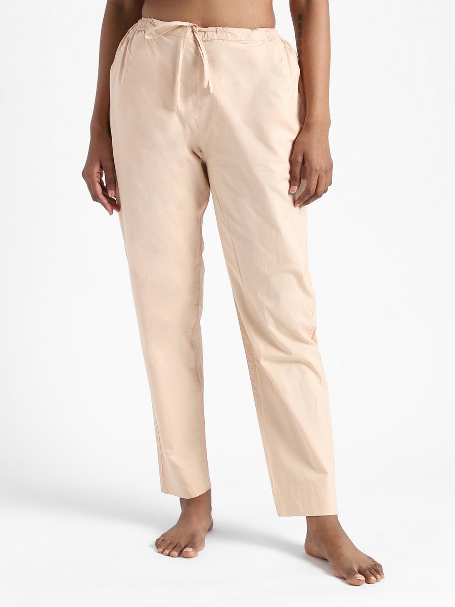Sandal Wood Slim Fit Pants - Organic Cotton & Natural Dyed | Verified Sustainable by Brown Living™