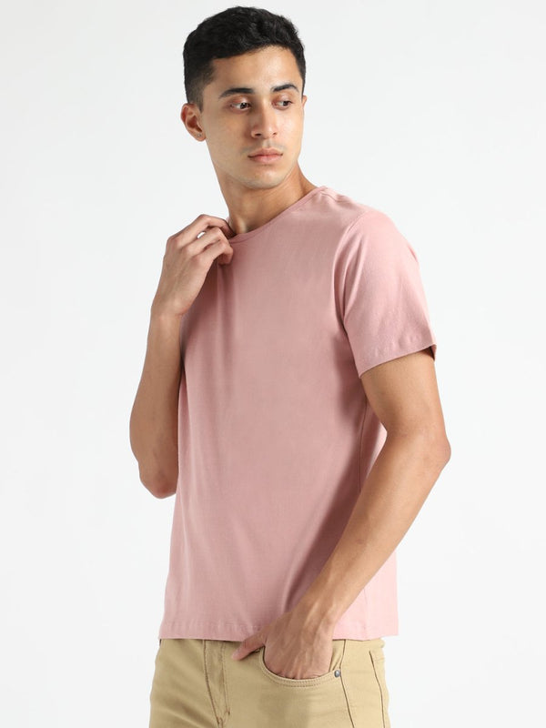 Buy Organic Cotton & Naturally Dyed Earth Pink Men'sT-shirt | Shop Verified Sustainable Products on Brown Living