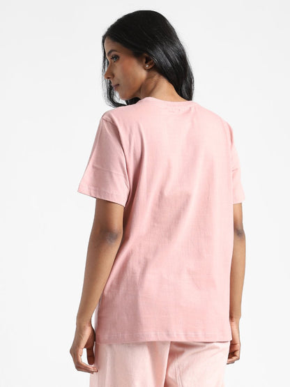 Earth Pink Womens T-shirt - Organic Cotton & Naturally Dyed | Verified Sustainable by Brown Living™