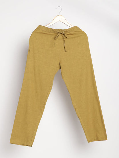 Henna Green Pants - Hand Spun & Hand Woven - Organic Cotton & Naturally Dyed | Verified Sustainable by Brown Living™