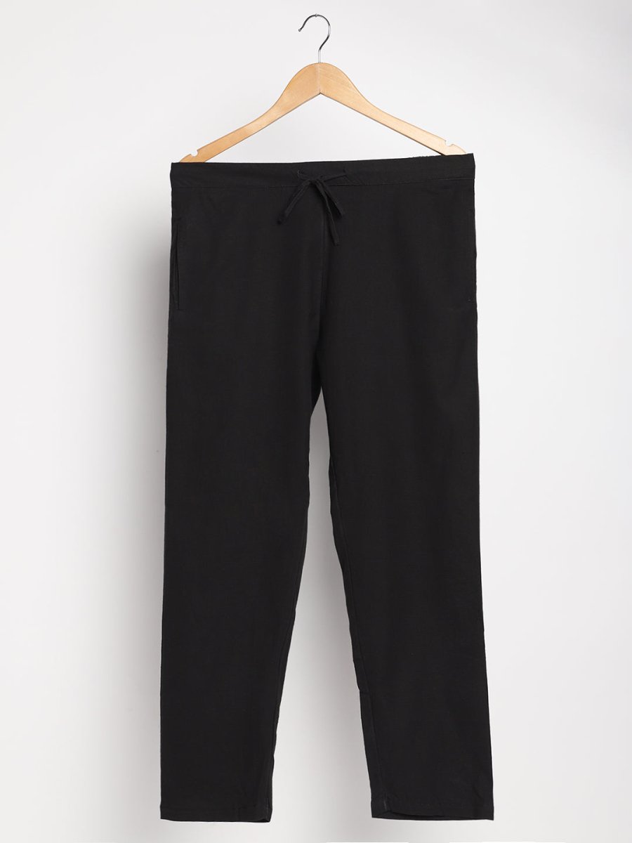 Iron Black Pants - Hand Spun & Hand Woven - Organic Cotton & Naturally Dyed | Verified Sustainable by Brown Living™