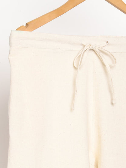 Natural White Pants - Hand Spun & Hand Woven - Organic Cotton & Naturally Dyed | Verified Sustainable by Brown Living™