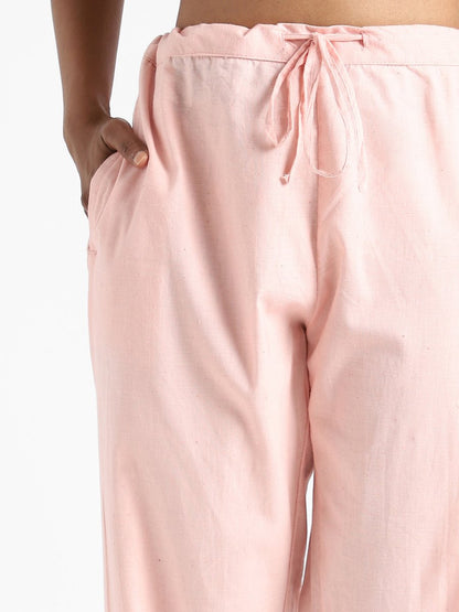 Rose Pink Pants - Hand Spun & Hand Woven - Organic Cotton & Naturally Dyed | Verified Sustainable by Brown Living™