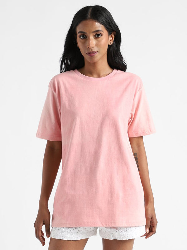 Buy Organic Cotton & Naturally Dyed Light Pink T-shirt | Shop Verified Sustainable Womens T-Shirt on Brown Living™