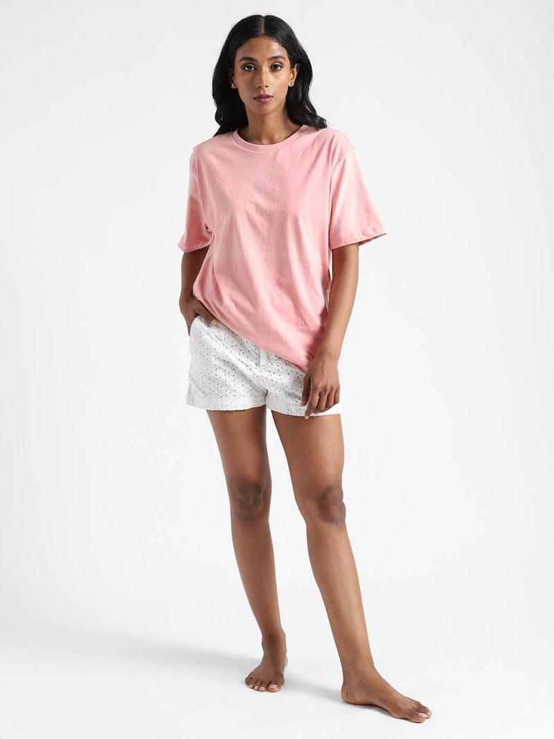 Buy Organic Cotton & Naturally Dyed Light Women's Pink T-shirt | Shop Verified Sustainable Products on Brown Living