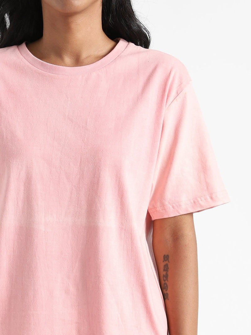 Buy Organic Cotton & Naturally Dyed Light Women's Pink T-shirt | Shop Verified Sustainable Womens T-Shirt on Brown Living™